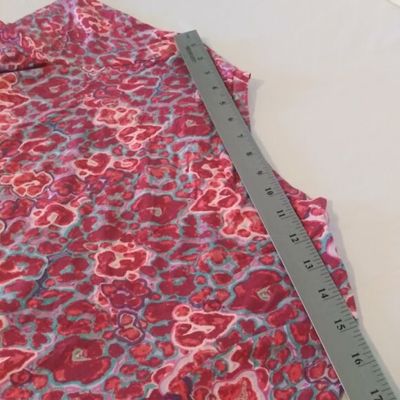 Logo by Lori Goldstein women's size M multicolored tunic top - Picture 12 of 13